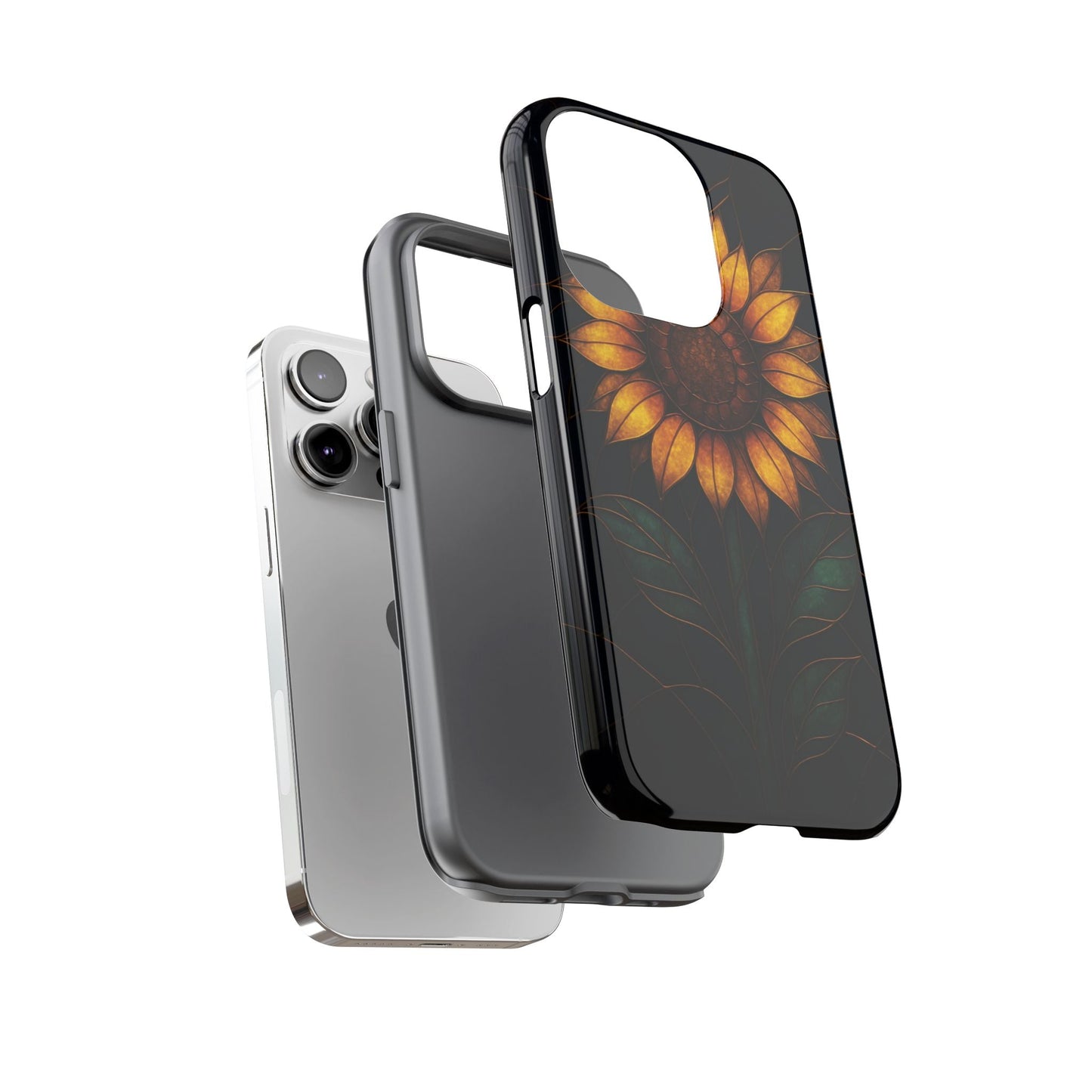 Printify Phone Case Stained-Glass Sunflower Phone Case 🌻✨
