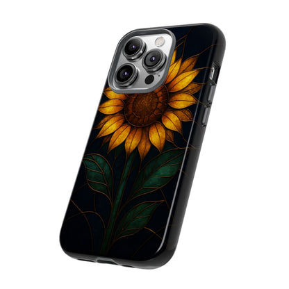Printify Phone Case Stained-Glass Sunflower Phone Case 🌻✨