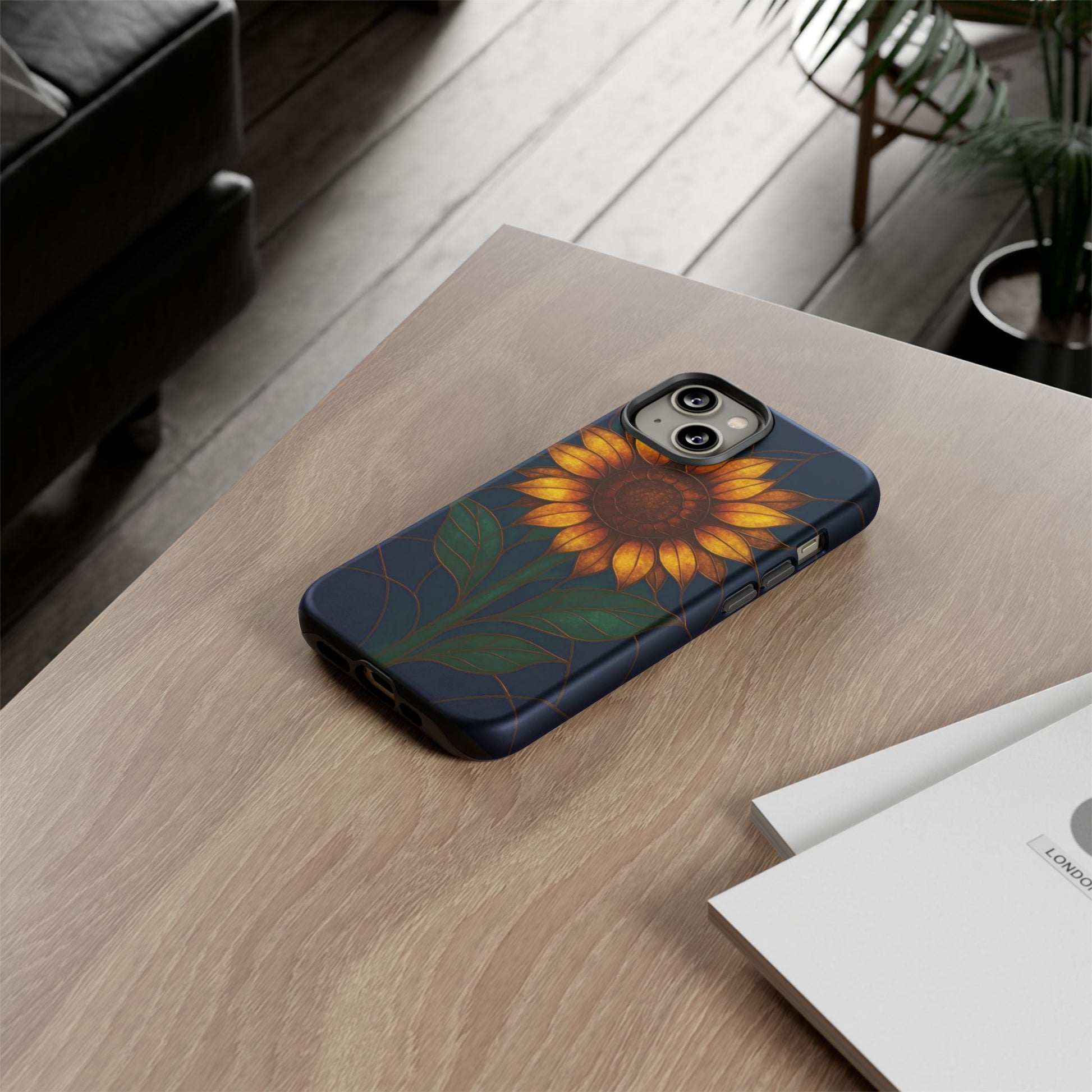 Printify Phone Case Stained-Glass Sunflower Phone Case 🌻✨