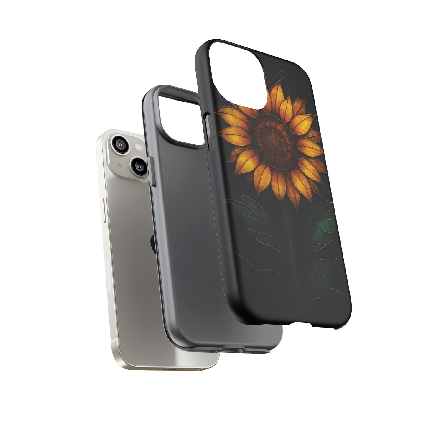 Printify Phone Case Stained-Glass Sunflower Phone Case 🌻✨