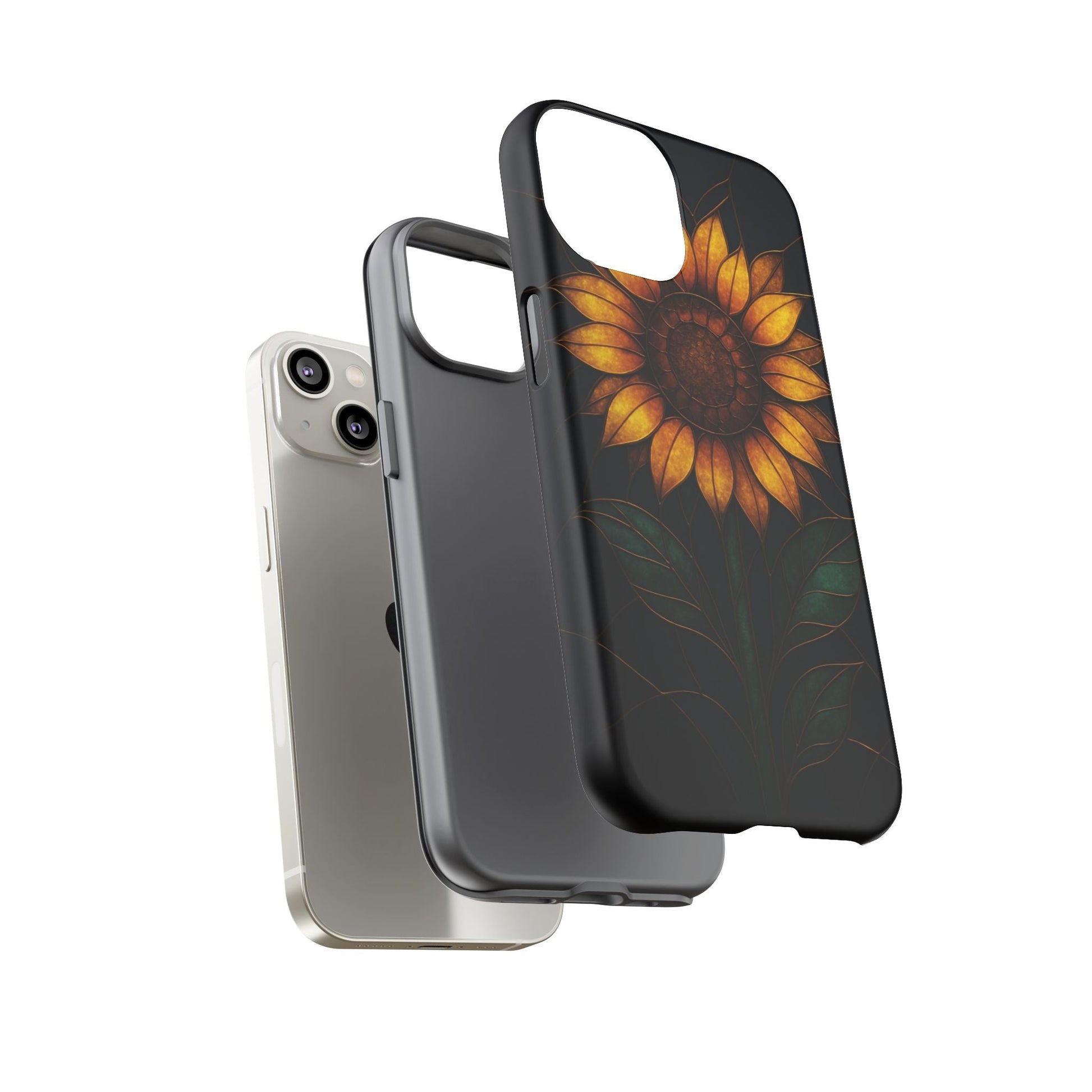 Printify Phone Case Stained-Glass Sunflower Phone Case 🌻✨