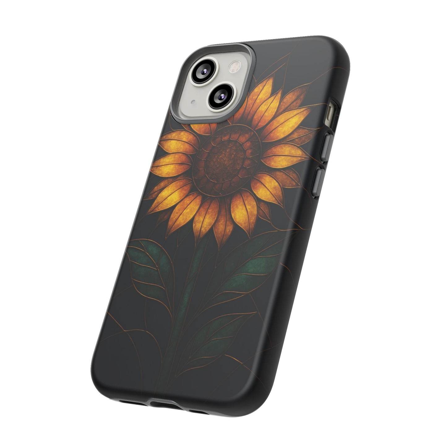 Printify Phone Case Stained-Glass Sunflower Phone Case 🌻✨