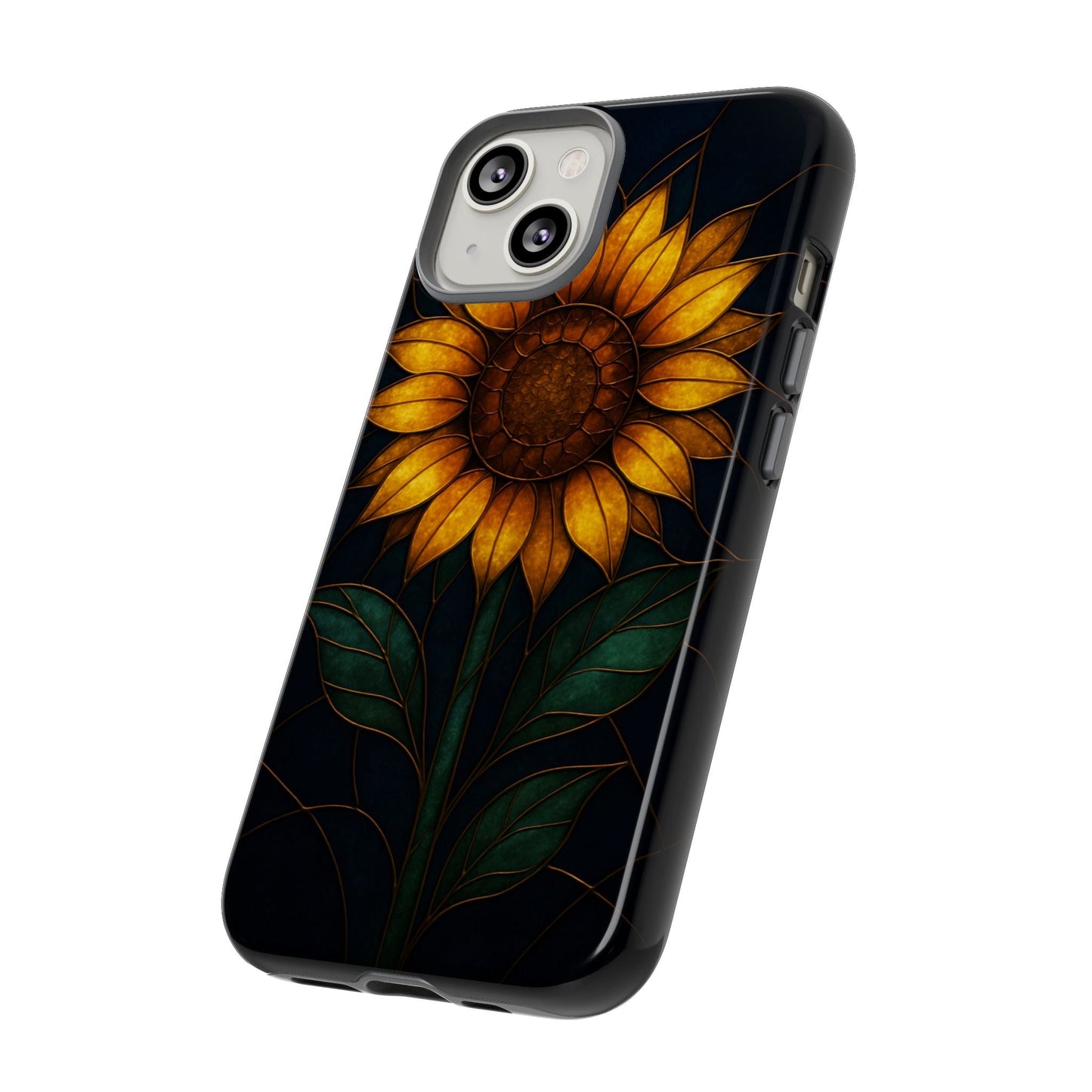 Printify Phone Case Stained-Glass Sunflower Phone Case 🌻✨