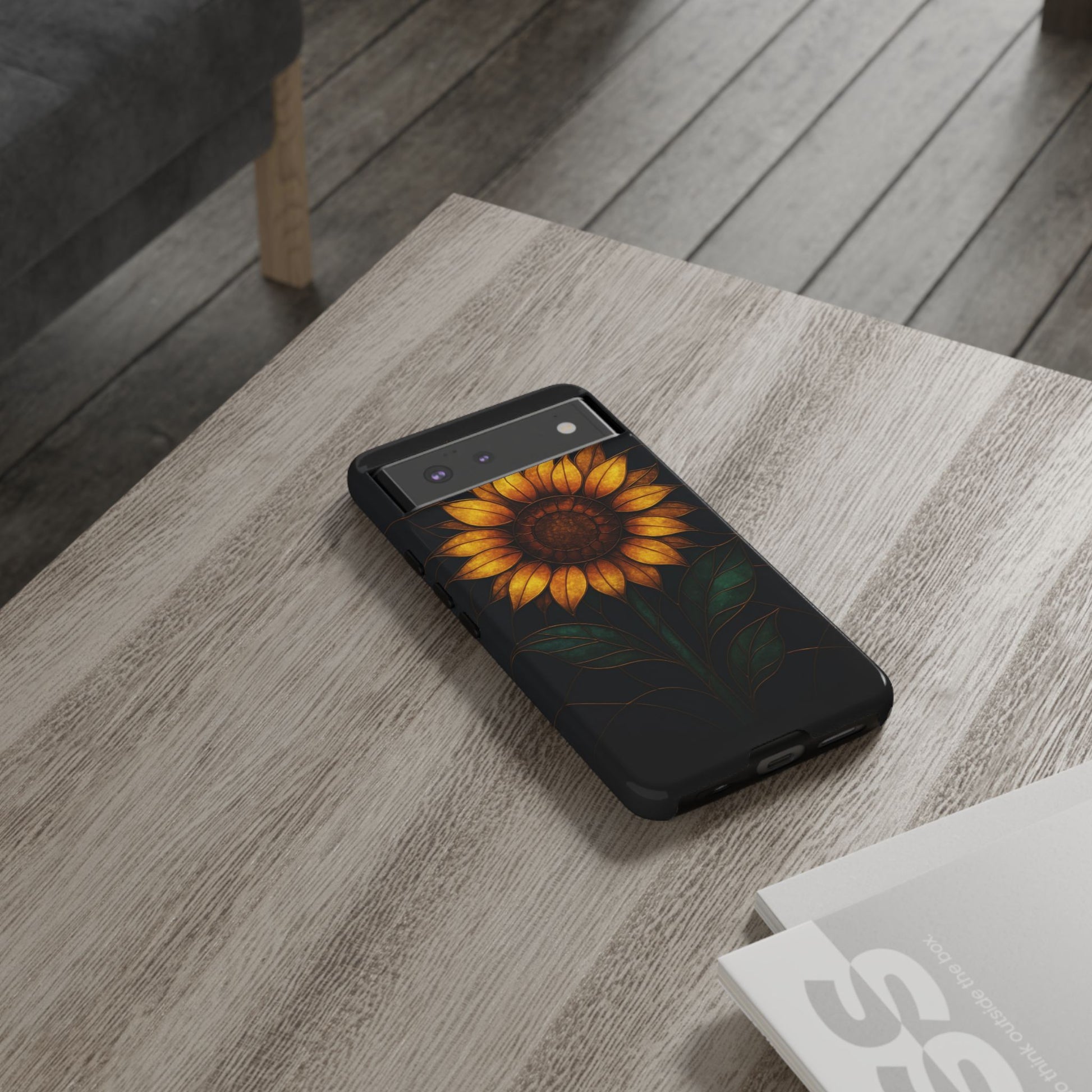 Printify Phone Case Stained-Glass Sunflower Phone Case 🌻✨