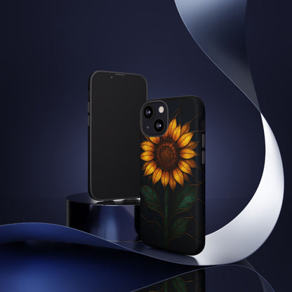 Printify Phone Case Stained-Glass Sunflower Phone Case 🌻✨