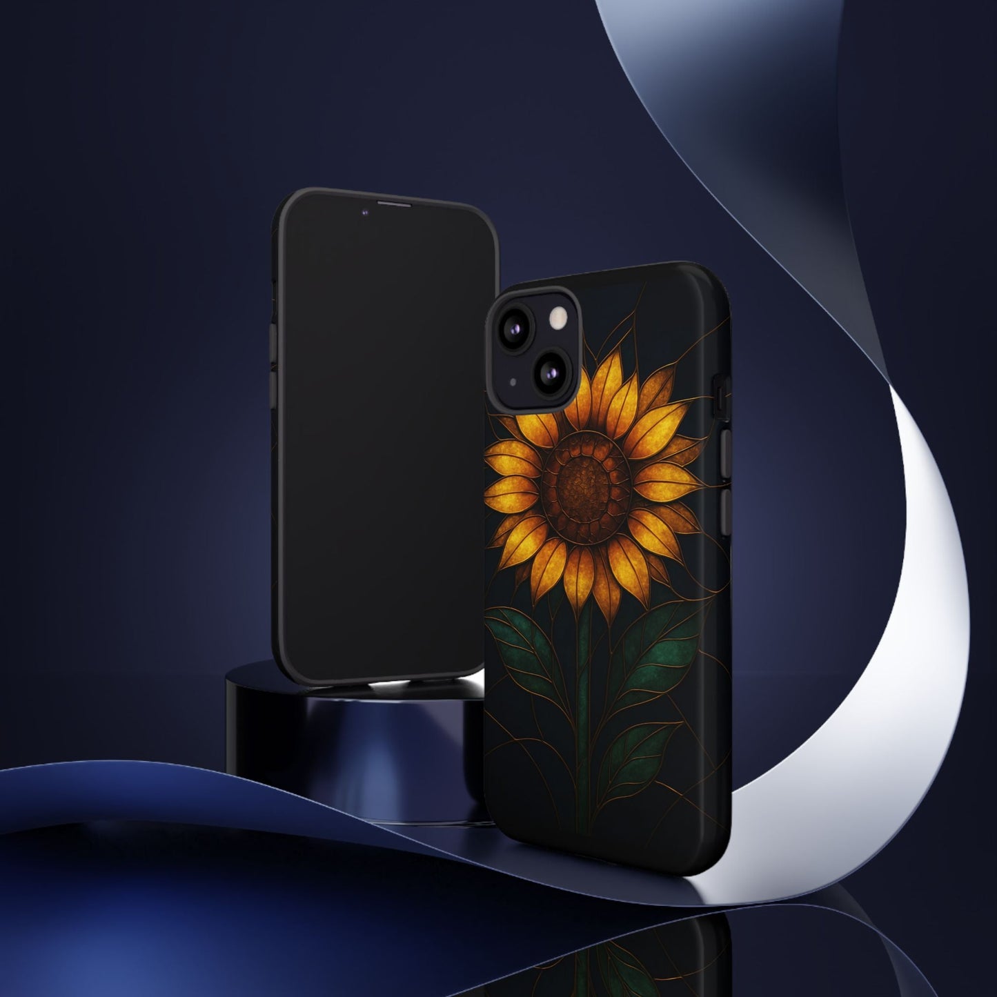 Printify Phone Case Stained-Glass Sunflower Phone Case 🌻✨