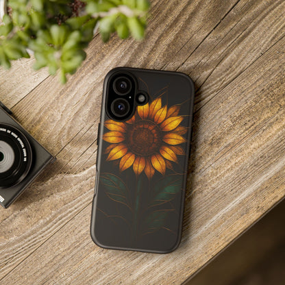 Printify Phone Case Stained-Glass Sunflower Phone Case 🌻✨
