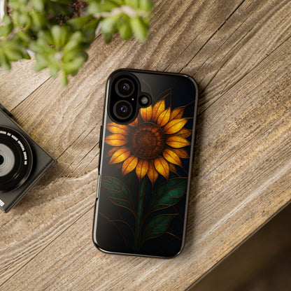 Printify Phone Case Stained-Glass Sunflower Phone Case 🌻✨