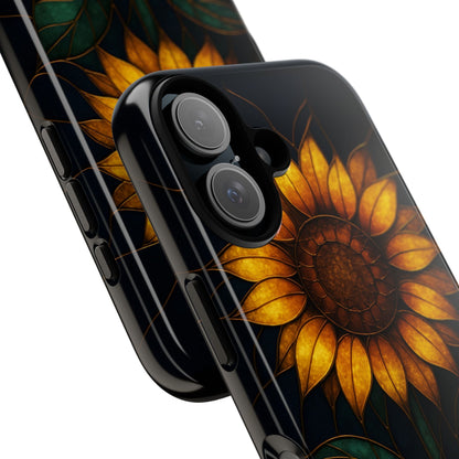 Printify Phone Case Stained-Glass Sunflower Phone Case 🌻✨