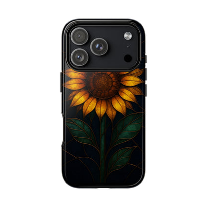 Printify Phone Case iPhone 17 Pro / Glossy Stained-Glass Sunflower Phone Case 🌻✨