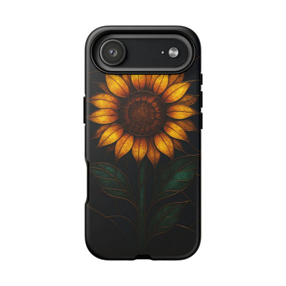 Printify Phone Case iPhone 17 Air / Matte Stained-Glass Sunflower Phone Case 🌻✨