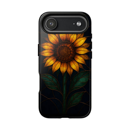 Printify Phone Case iPhone 17 Air / Glossy Stained-Glass Sunflower Phone Case 🌻✨