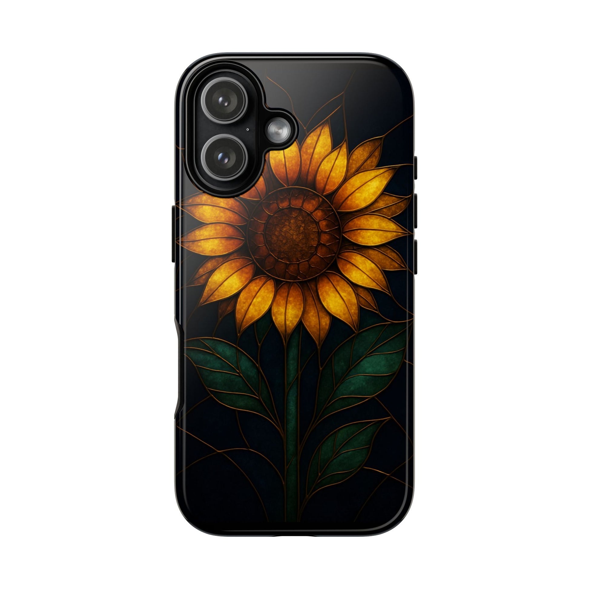 Printify Phone Case iPhone 17 / Glossy Stained-Glass Sunflower Phone Case 🌻✨