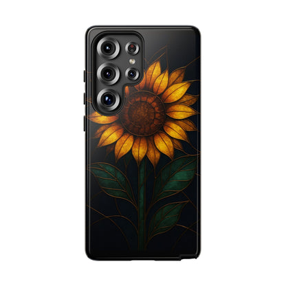 Printify Phone Case Samsung Galaxy S25 Ultra / Glossy Stained-Glass Sunflower Phone Case 🌻✨