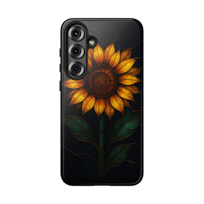 Printify Phone Case Samsung Galaxy S25 Plus / Glossy Stained-Glass Sunflower Phone Case 🌻✨