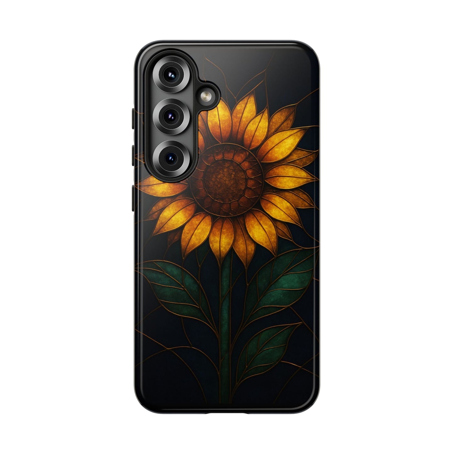 Printify Phone Case Samsung Galaxy S25 / Glossy Stained-Glass Sunflower Phone Case 🌻✨