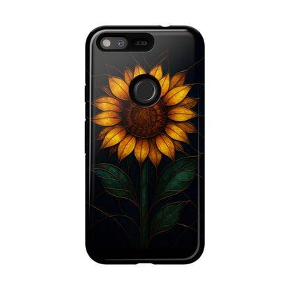 Printify Phone Case Google Pixel / Glossy Stained-Glass Sunflower Phone Case 🌻✨