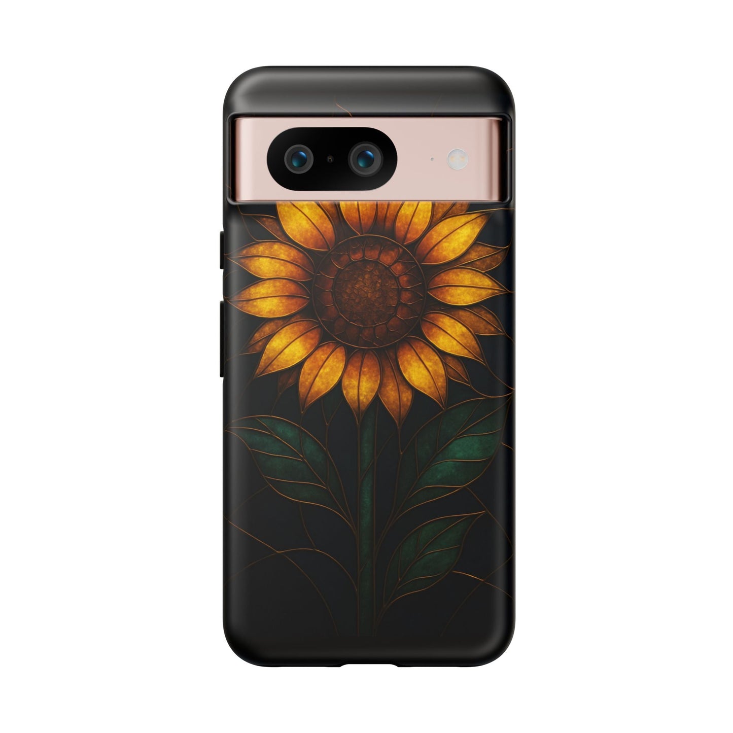 Printify Phone Case Google Pixel 8 / Matte Stained-Glass Sunflower Phone Case 🌻✨