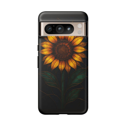 Printify Phone Case Google Pixel 8 Pro / Matte Stained-Glass Sunflower Phone Case 🌻✨