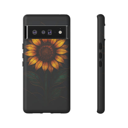 Printify Phone Case Google Pixel 6 Pro / Matte Stained-Glass Sunflower Phone Case 🌻✨