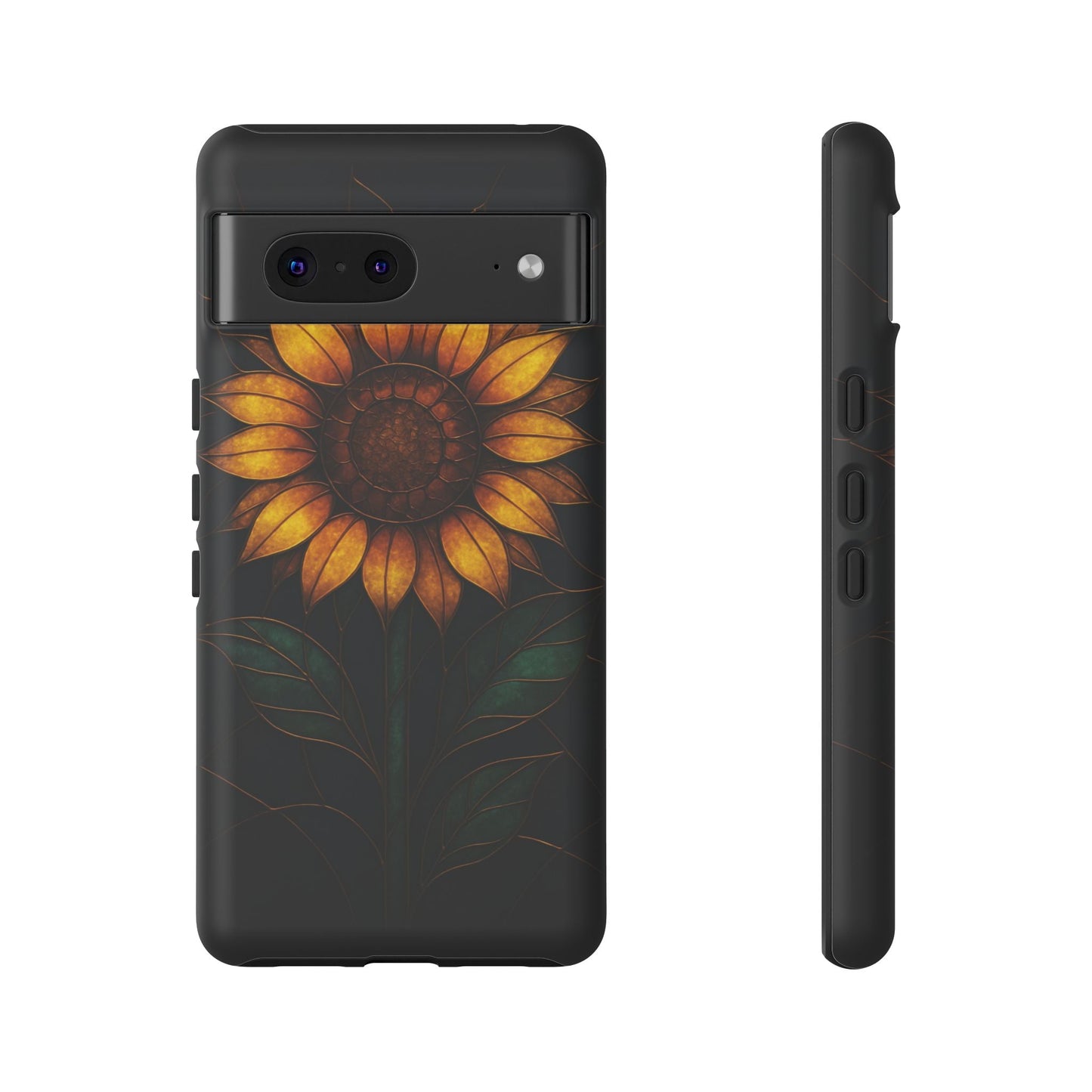 Printify Phone Case Google Pixel 7 / Matte Stained-Glass Sunflower Phone Case 🌻✨