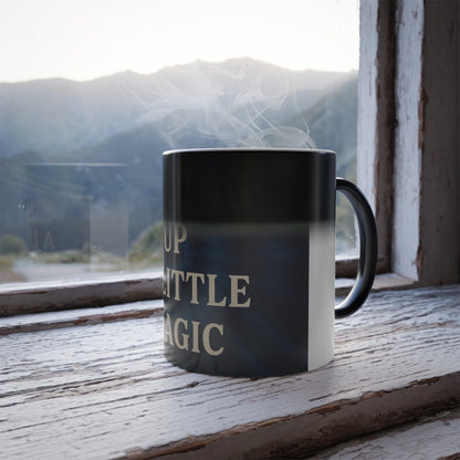 Printify Mug 11oz Stirring Up a Little Magic Color Morphing Mug – Heat-Reactive Ceramic Cup (11oz)
