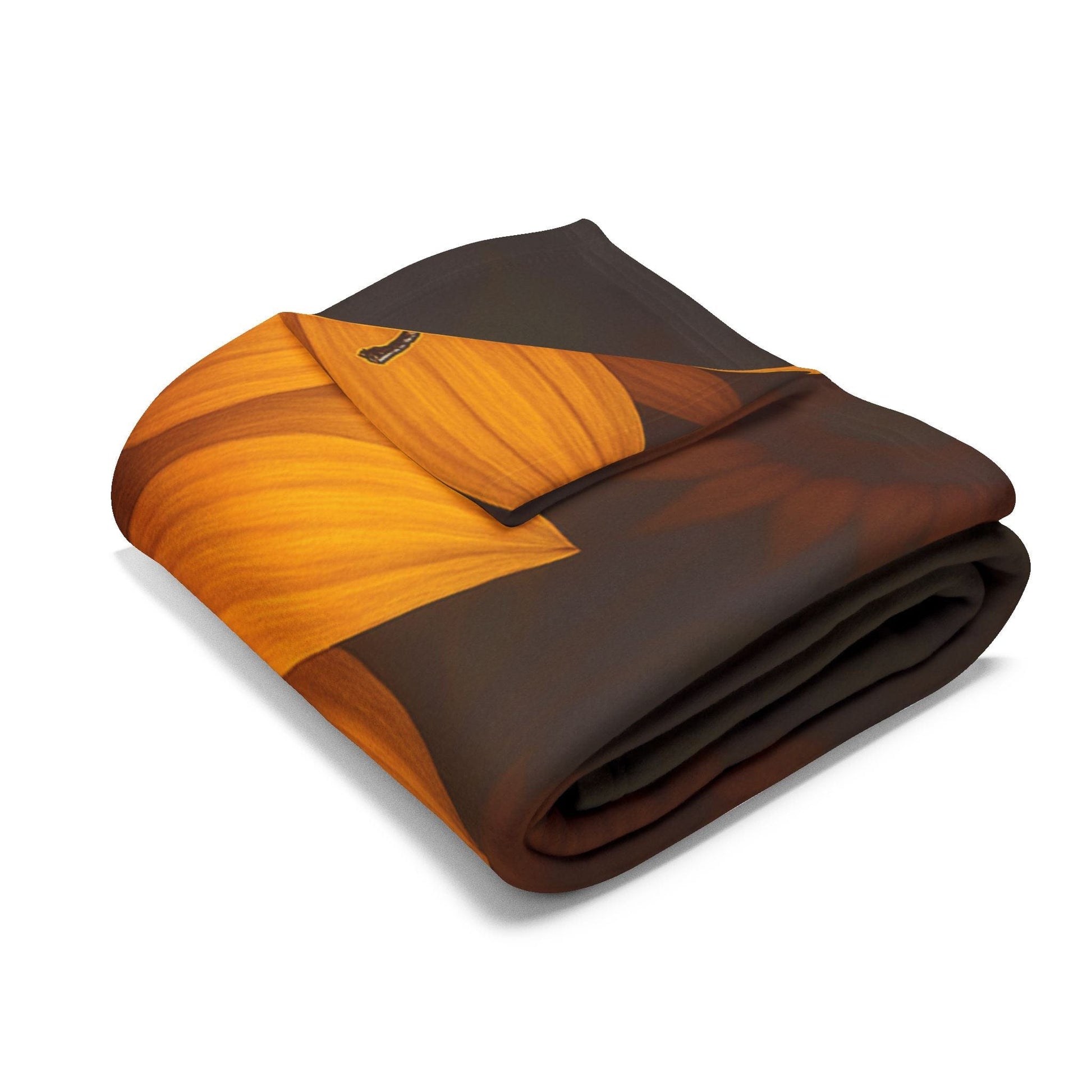 Printify Home Decor Sunflower Bee Fleece Blanket — Cozy Floral Honeybee Throw