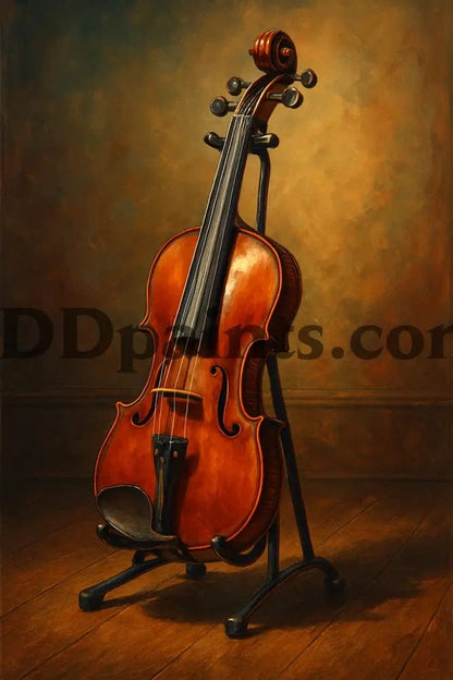 5DDPaints.com arts and crafts kit Timeless Melody – Classical Violin Still Life
