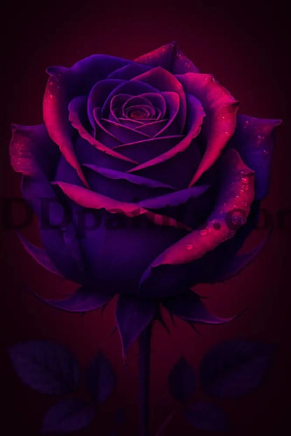 5DDPaints.com Art & Craft Kits Velvet Twilight Rose Diamond Painting