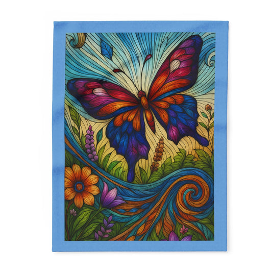 Printify Home Decor Vibrant Butterfly Comfort - Arctic Fleece Blanket