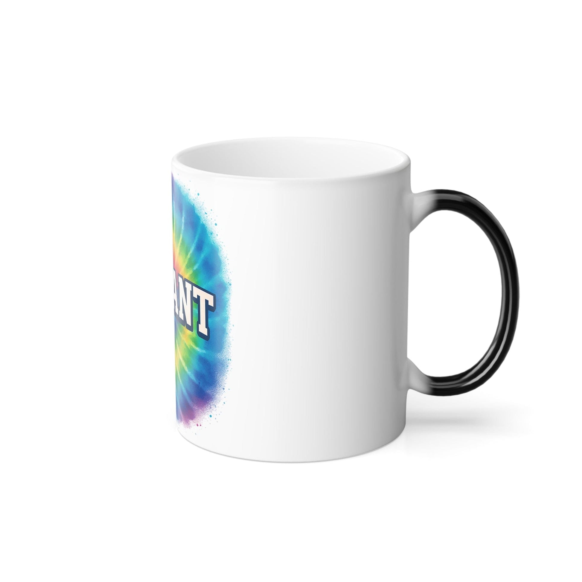 Printify Mug 11oz Vibrant Color Morphing Mug – Tie-Dye Magic Coffee Cup, 11oz