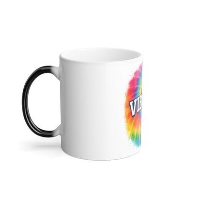 Printify Mug 11oz Vibrant Color Morphing Mug – Tie-Dye Magic Coffee Cup, 11oz