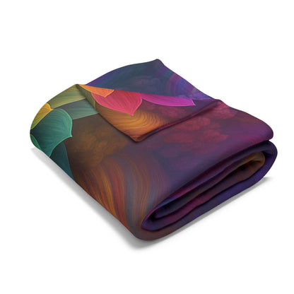 Printify Home Decor Vibrant Floral Arctic Fleece Blanket