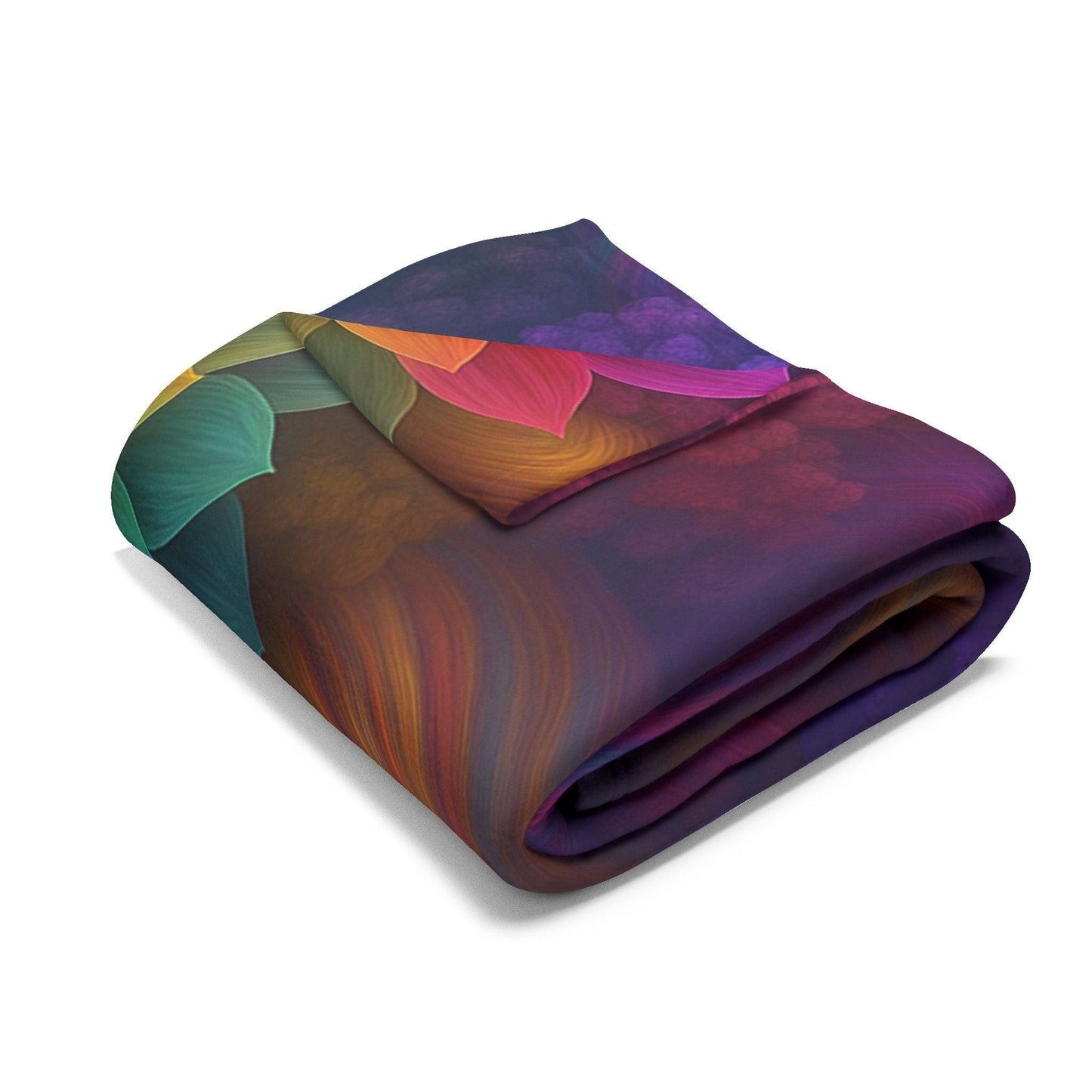 Printify Home Decor Vibrant Floral Arctic Fleece Blanket