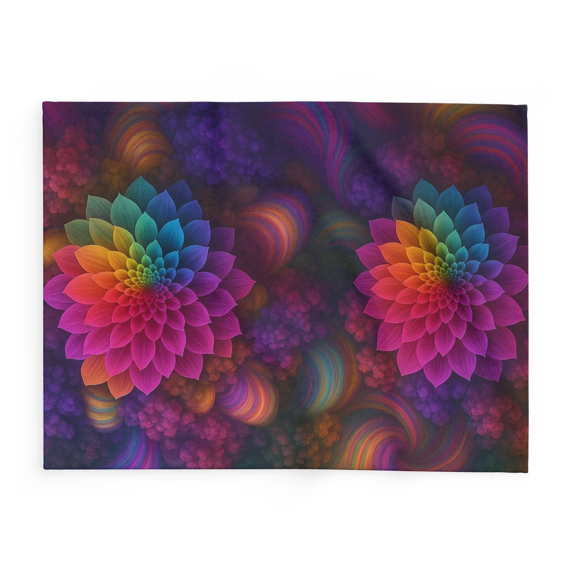 Printify Home Decor Vibrant Floral Arctic Fleece Blanket