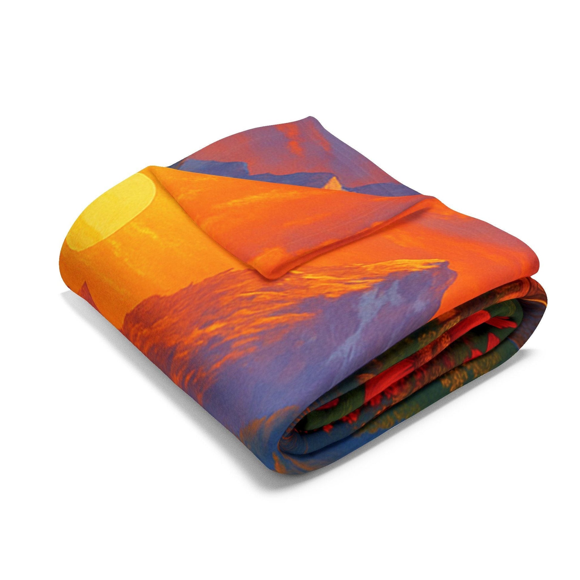 Printify Home Decor Vibrant Sunset Arctic Fleece Blanket