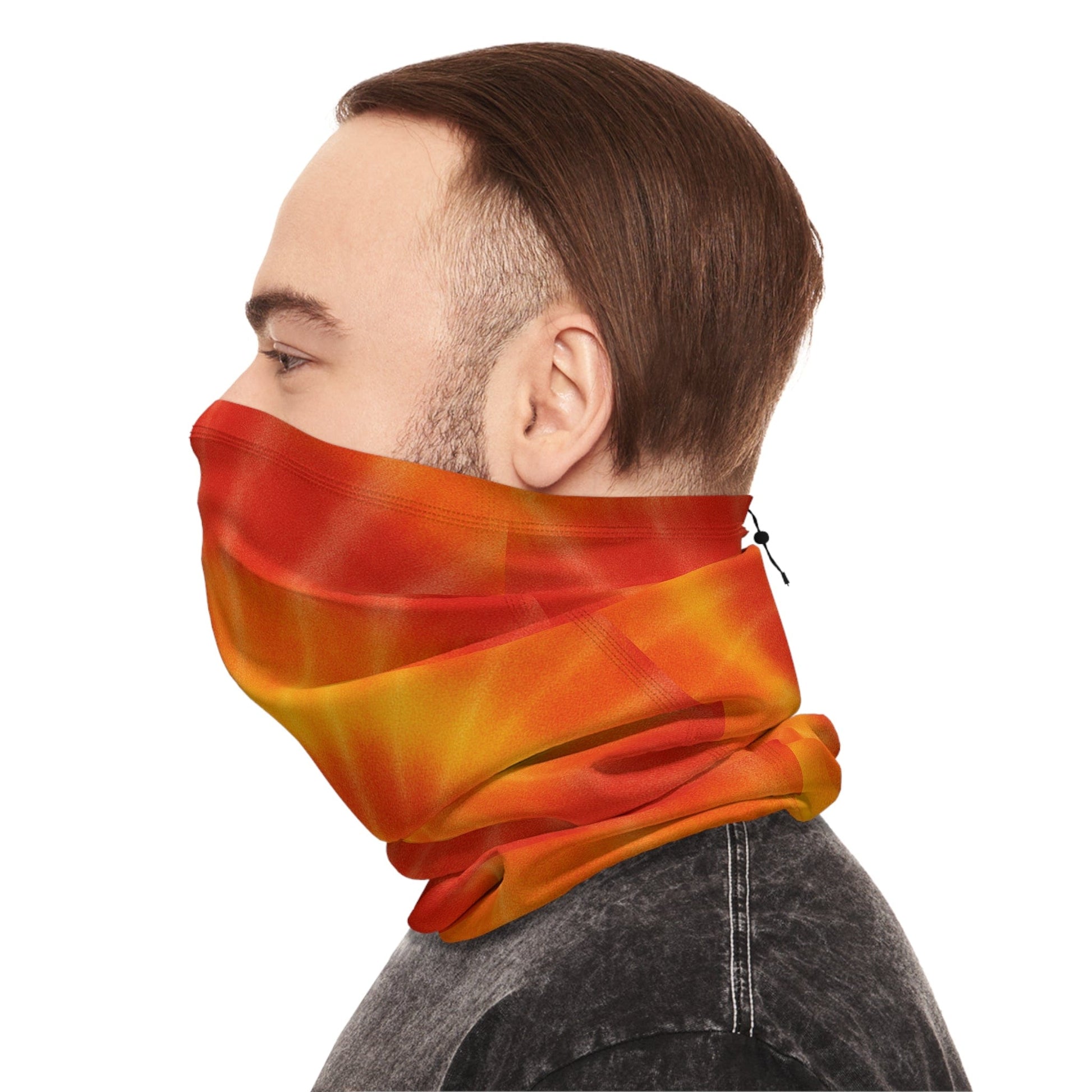 Printify All Over Prints 17.5" × 9.5" Vibrant Tie-Dye Neck Gaiter | Colorful Winter Accessory for Warmth & Style