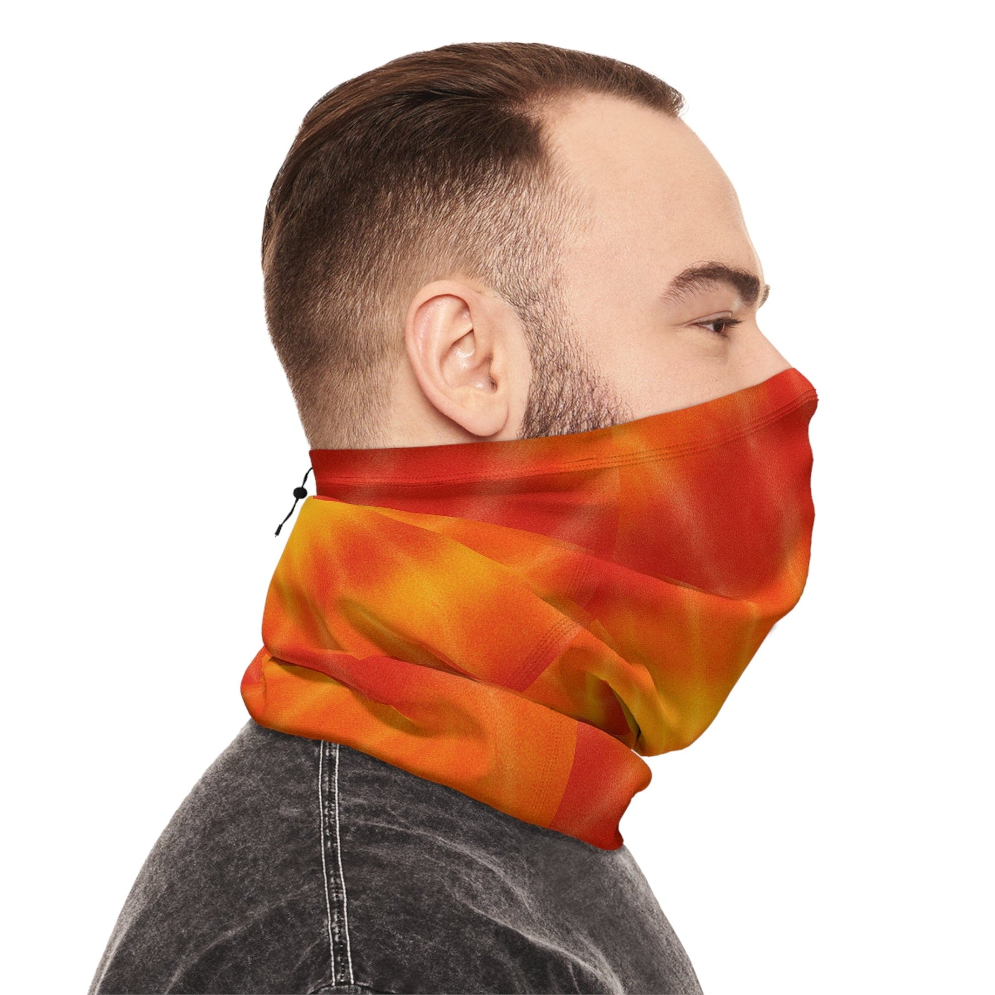 Printify All Over Prints 17.5" × 9.5" Vibrant Tie-Dye Neck Gaiter | Colorful Winter Accessory for Warmth & Style