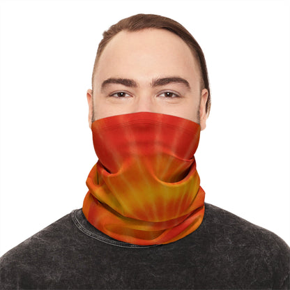Printify All Over Prints 17.5" × 9.5" Vibrant Tie-Dye Neck Gaiter | Colorful Winter Accessory for Warmth & Style