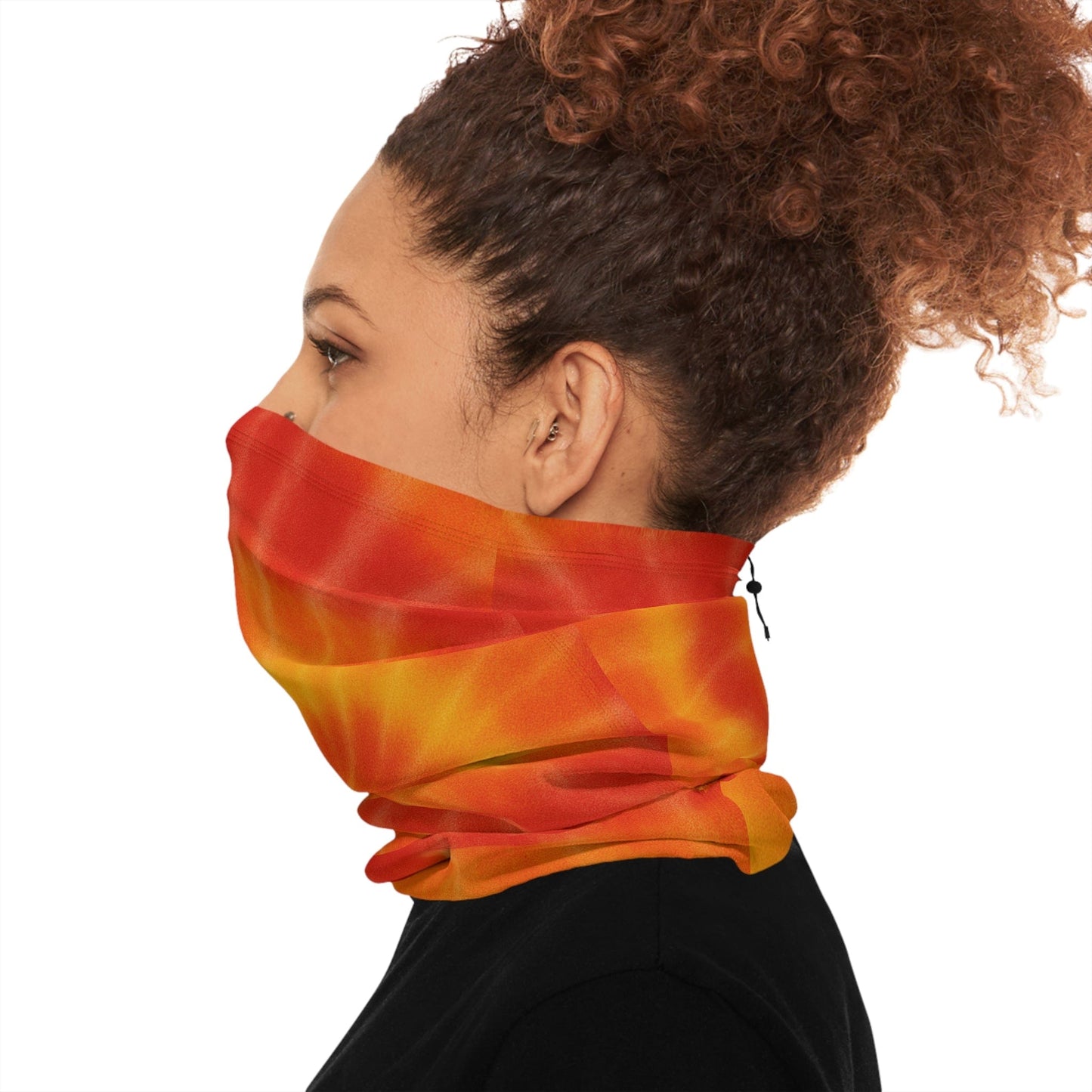 Printify All Over Prints 17.5" × 9.5" Vibrant Tie-Dye Neck Gaiter | Colorful Winter Accessory for Warmth & Style