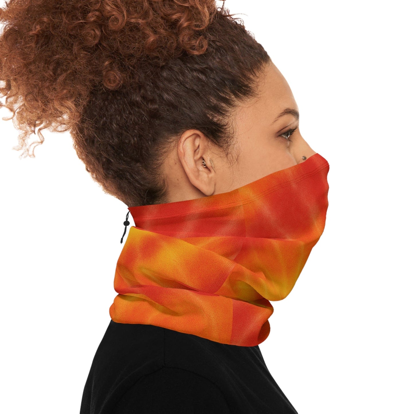 Printify All Over Prints 17.5" × 9.5" Vibrant Tie-Dye Neck Gaiter | Colorful Winter Accessory for Warmth & Style