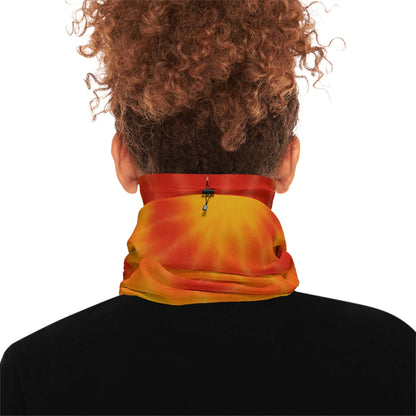 Printify All Over Prints 17.5" × 9.5" Vibrant Tie-Dye Neck Gaiter | Colorful Winter Accessory for Warmth & Style