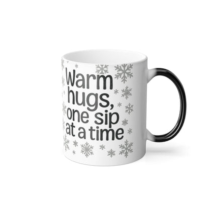 Printify Mug 11oz Warm Hugs Color Morphing Mug ☕❄️