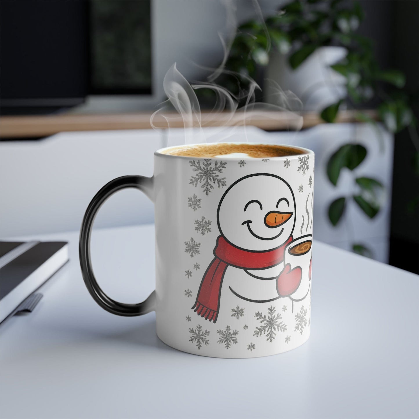 Printify Mug 11oz Warm Hugs Color Morphing Mug ☕❄️