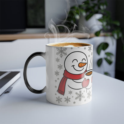 Printify Mug 11oz Warm Hugs Color Morphing Mug ☕❄️