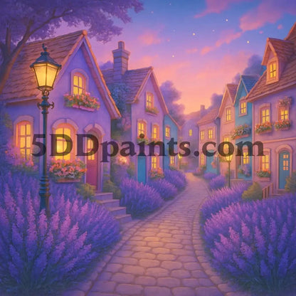 5DDPaints.com Art & Craft Kits Lavender Twilight Lane / 20x20 cm square Whimsy & Wonder Lane Diamond Painting Mini Collection