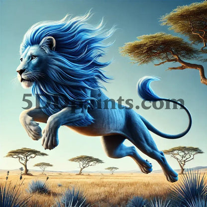 5DDPaints.com Art & Craft Kits 40x40cm round / Lion Wild Spirit Collection: Majestic Animal Series - Diamond Painting Kits