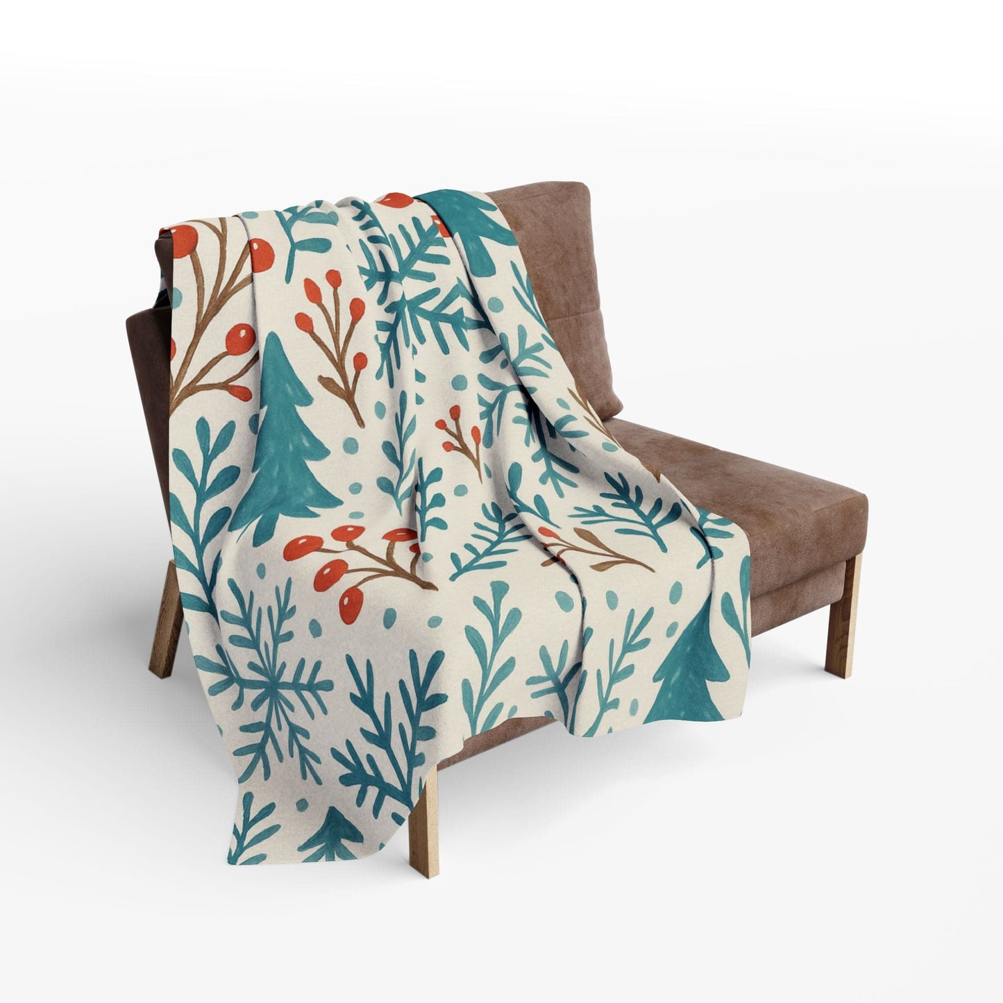 Printify Home Decor Winter Snowflake Christmas Arctic Fleece Blanket