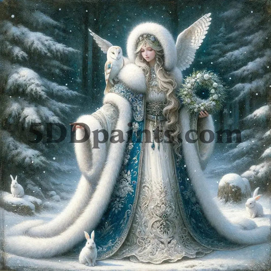 5DDPaints.com arts and crafts kit Winter Spirit Diamond Painting Kit