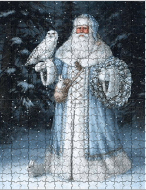 5DDPaints.com Art & Craft Kits Winter Wonderland Santa Jigsaw Puzzle – 500 Piece Holiday Magic